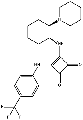 N-[(1R,2R)-2-(1-Piperidinyl)cyclohexyl]-N′-[4-(trifluoroMethyl)phenyl]squaraMide Structure