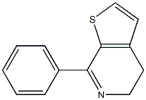 4-phenyl-6,7-dihydrothieno<2,3-c>pyridine Struktur