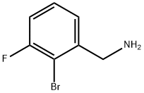 (2-bromo-3-fluorophenyl)methanamine Struktur
