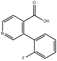 3-(2-Fluorophenyl)isonicotinic acid Struktur