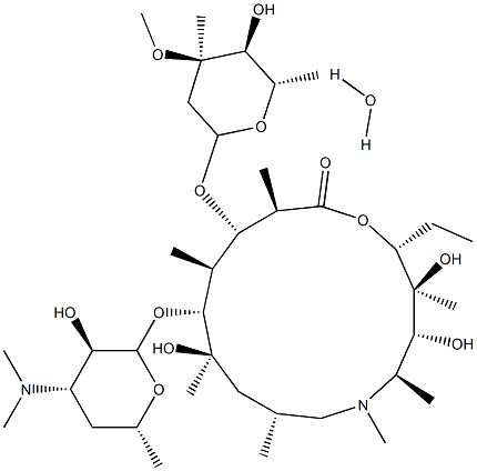 一水阿奇霉素, 121470-24-4, 结构式