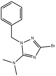 1-benzyl-3-bromo-N,N-dimethyl-1H-1,2,4-triazol-5-amine(SALTDATA: FREE)|1-苄基-3-溴-N,N-二甲基-1H-1,2,4-三唑-5-胺