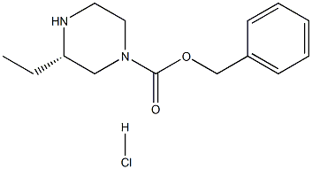 (S)-4-N-CBZ-2-ETHYLPIPERAZINE-HCl Structure