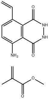 5-amino-8-vinylphthalazine-1,4(2H,3H)-dione -methyl methacrylate copolymer 结构式