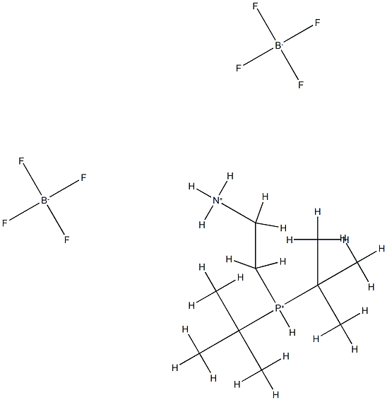 (2-Ammonioethyl)di-t-butylphosphonium bis(tetrafluoroborate) Struktur