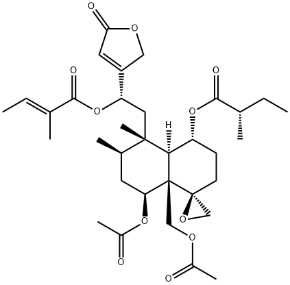 筋骨草素H1 结构式