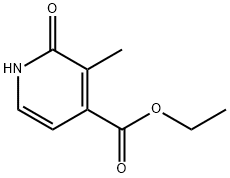 "ethyl 3-Methyl-2-oxo-1,2-dihydropyridine-4-carboxylate 化学構造式