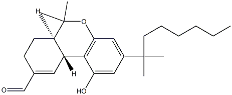 (6aR)-3-(1,1-Dimethylheptyl)-6aβ,7,8,10aα-tetrahydro-1-hydroxy-6,6-dimethyl-6H-dibenzo[b,d]pyran-9-carbaldehyde|