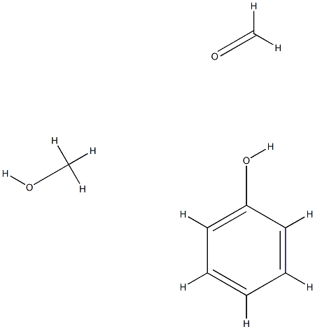 Formaldehyde, polymer with methanol and phenol Structure