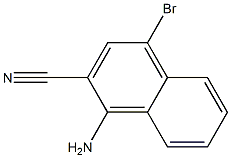 1-amino-4-bromo-2-naphthonitril, 1242733-27-2, 结构式