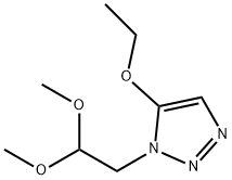 1H-1,2,3-Triazole,1-(2,2-dimethoxyethyl)-5-ethoxy-(9CI) 化学構造式