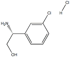 Benzeneethanol, β-aMino-3-chloro-, hydrochloride (1:1), (βR)- Struktur