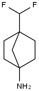 4-(Difluoromethyl)bicyclo[2.2.1]heptan-1-amine 化学構造式