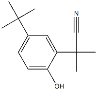 Benzeneacetonitrile, 5-(1,1-diMethylethyl)-2-hydroxy-α,α-diMethyl-,1246217-34-4,结构式