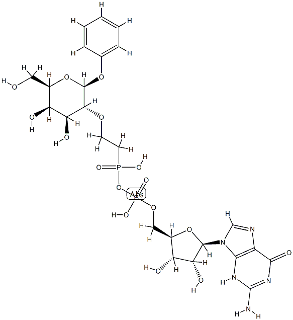 125224-13-7 phenyl 2-O-(2-phosphonoethyl)galactopyranoside guanosine-5'-phosphate anhydride