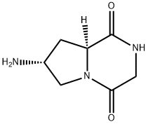 (7R,8aS)-7-aminohexahydropyrrolo[1,2-a]pyrazine-1,4-dione(SALTDATA: HCl),1256636-25-5,结构式
