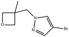 4-bromo-1-((3-methyloxetan-3-yl)methyl)-1H-pyrazole 化学構造式