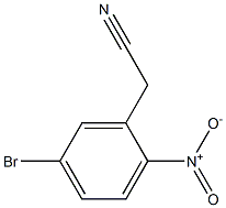 2-(5-溴-2-硝基苯基)乙腈, 125914-22-9, 结构式