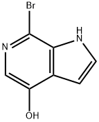 7-Bromo-1H-pyrrolo[2,3-c]pyridin-4-ol 结构式