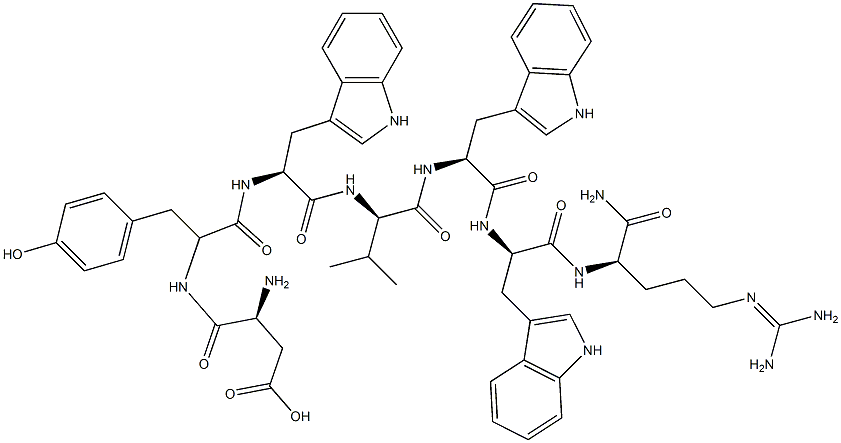 neurokinin A (4-10), Tyr(5)-Trp(6,8,9)-Arg(10)- Struktur