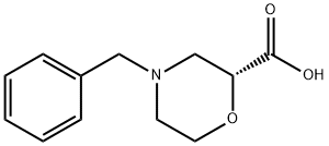 (R)-4-benzylmorpholine-2-carboxylic acid 结构式