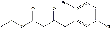 ethyl 4-(2-bromo-5-chlorophenyl)-3-oxobutanoate Structure