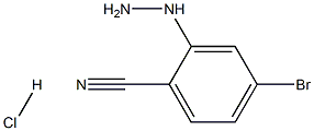 4-bromo-2-hydrazinylbenzonitrile hydrochloride Structure