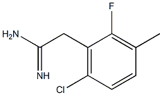 2-(6-chloro-2-fluoro-3-methylphenyl)acetamidine Struktur