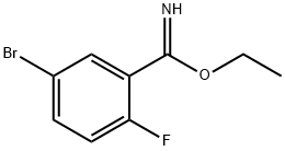 ethyl 5-bromo-2-fluorobenzimidate Struktur