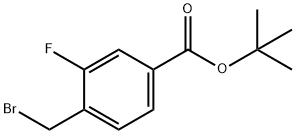 4-(溴甲基)-3-氟苯甲酸叔丁酯, 1260750-63-7, 结构式