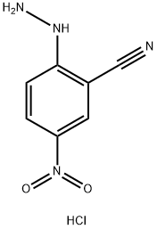 2-hydrazinyl-5-nitrobenzonitrile hydrochloride Struktur