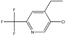 5-Chloro-4-ethyl-2-trifluoromethyl-pyridine 结构式