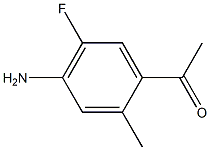 1-(4-Amino-5-fluoro-2-methyl-phenyl)-ethanone Struktur