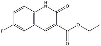 ethyl 6-fluoro-1,2-dihydro-2-oxoquinoline-3-carboxylate,1260800-71-2,结构式