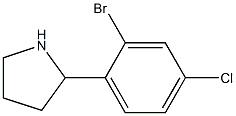 2-(2-bromo-4-chlorophenyl)pyrrolidine Structure