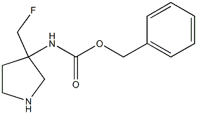 (3-Fluoromethyl-pyrrolidin-3-yl)-carbamic acid benzyl ester,1260803-48-2,结构式