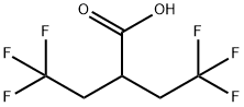 4,4,4-trifluoro-2-(2,2,2-trifluoroethyl)butanoic acid 化学構造式