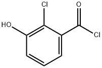 2-chloro-3-hydroxybenzoyl chloride Struktur