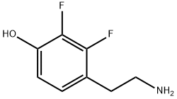 4-(2-Amino-ethyl)-2,3-difluoro-phenol 化学構造式