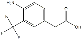 4-氨基-3-三氟甲基苯乙酸 结构式