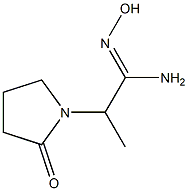 1-Pyrrolidineethanimidamide,N-hydroxy-alpha-methyl-2-oxo-(9CI) 结构式