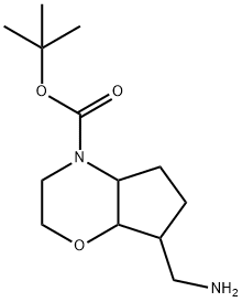 7-Aminomethyl-Hexahydro-Cyclopenta[1,4]Oxazine-4-Carboxylic Acid Tert-Butyl Ester Structure