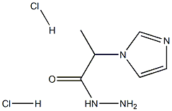 2-(1H-Imidazol-1-yl)propanohydrazide dihydrochloride Struktur