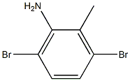 3,6-ジブロモ-2-メチルアニリン 化学構造式