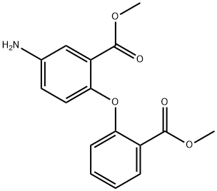 5-Amino-2-(2-methoxycarbonyl-phenoxy)-benzoic acid methyl ester Struktur