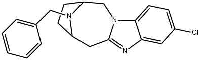 7,10-IMinoazocino[1,2-a]benziMidazole, 3-chloro-6,7,8,9,10,11-hexahydro-13-(phenylMethyl)- Structure