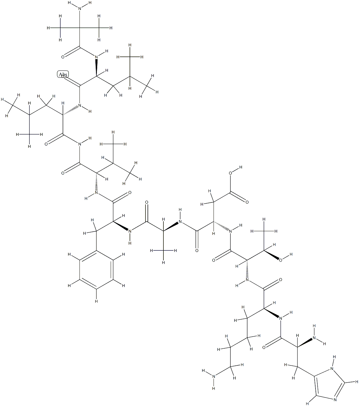 neurokinin A, Ala(5)-Aib(8)-Leu(10)- Structure