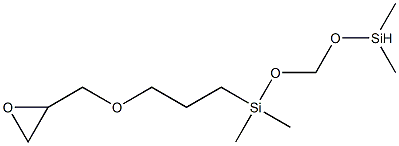 单(2,3-环氧)丙醚封端的聚二甲基硅氧烷 结构式