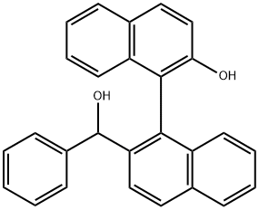 (S)-2-羟基-2'-[(R)-羟基(苯基)甲基]-[1,1'-联萘] 结构式