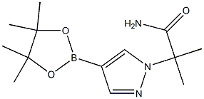 1H-Pyrazole-1-acetaMide, α,α-diMethyl-4-(4,4,5,5-tetraMethyl-1,3,2-dioxaborolan-2-yl)- Struktur